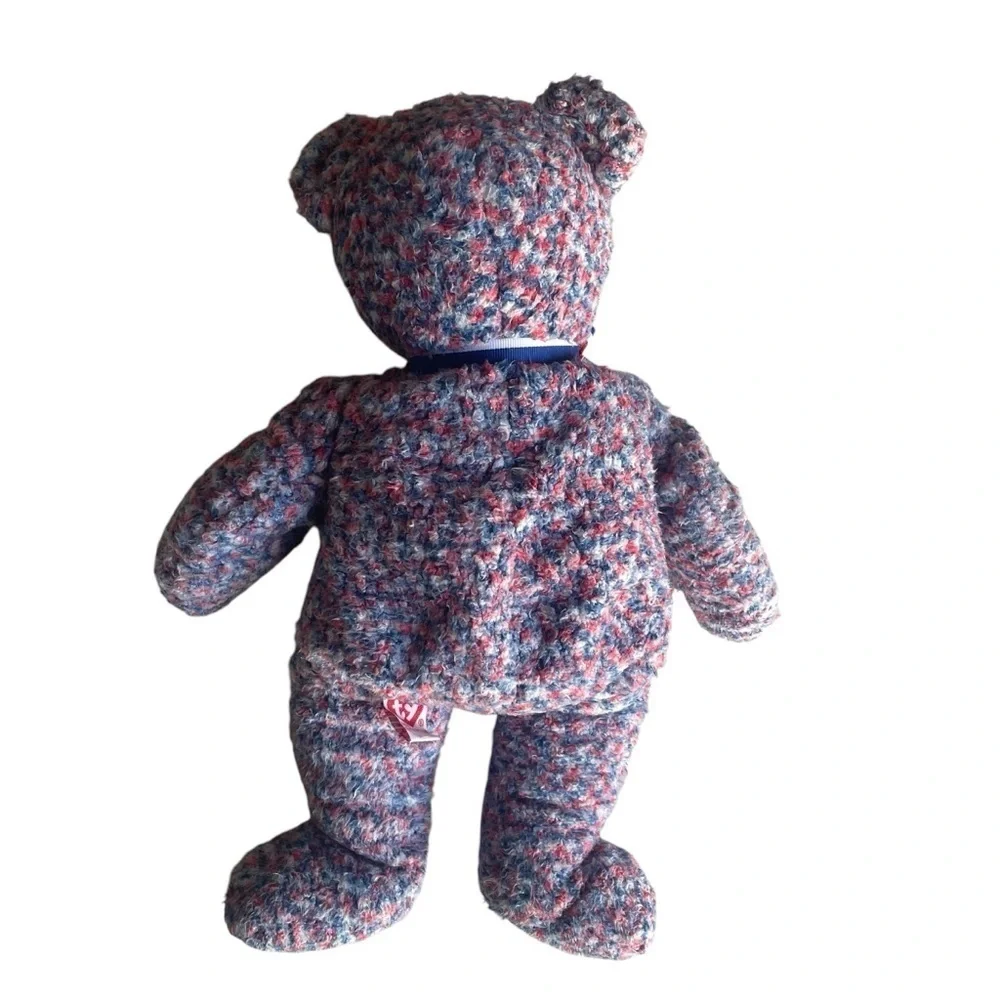 Ty Beanie Buddy USA the Bear NWT 2002 Plush Stuffed Animal Patriotic Exclusive